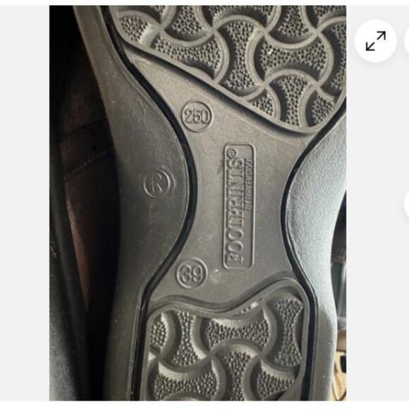 Footprints Birkenstock Strap Brown Leather Loafer Shoes Women's 39 L 8 - Picture 7 of 7